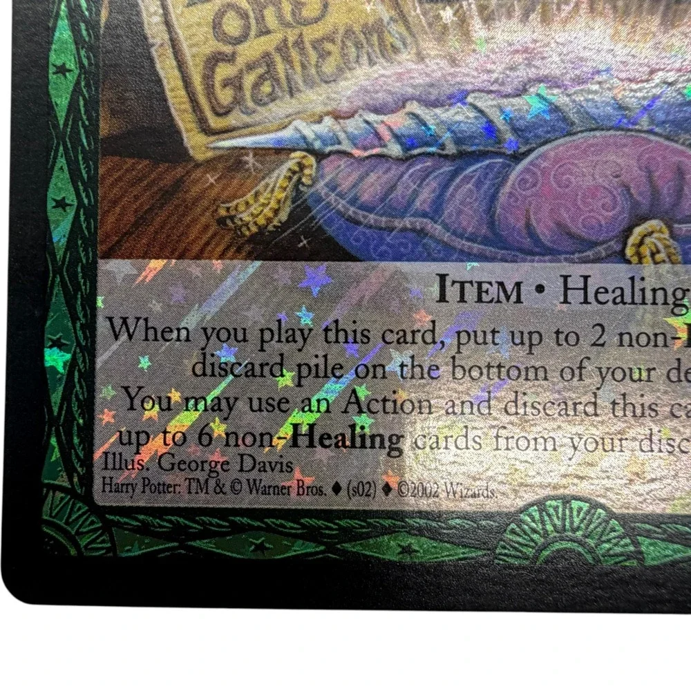 Harry Potter TCG Silver Unicorn Horn 24/80 Diagon Alley Rare Star Foil 2002 WOTC